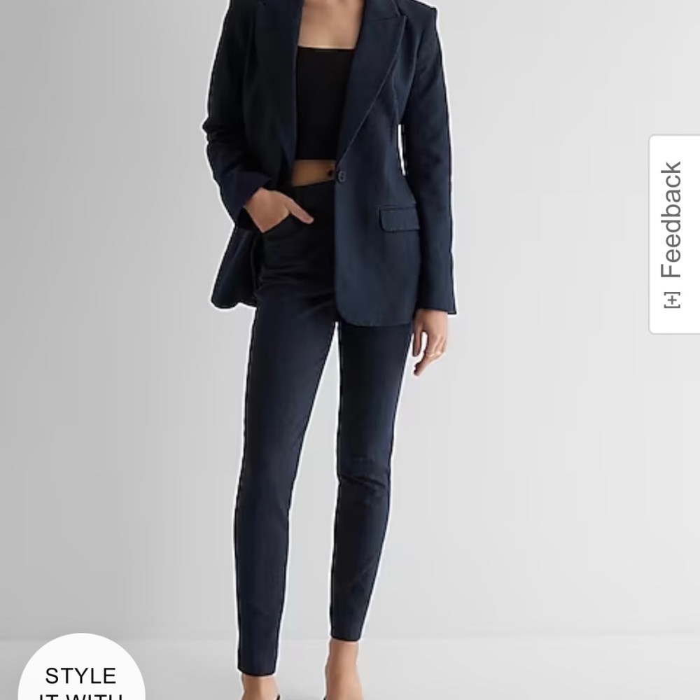 **Sold** Editor One Button Blazer